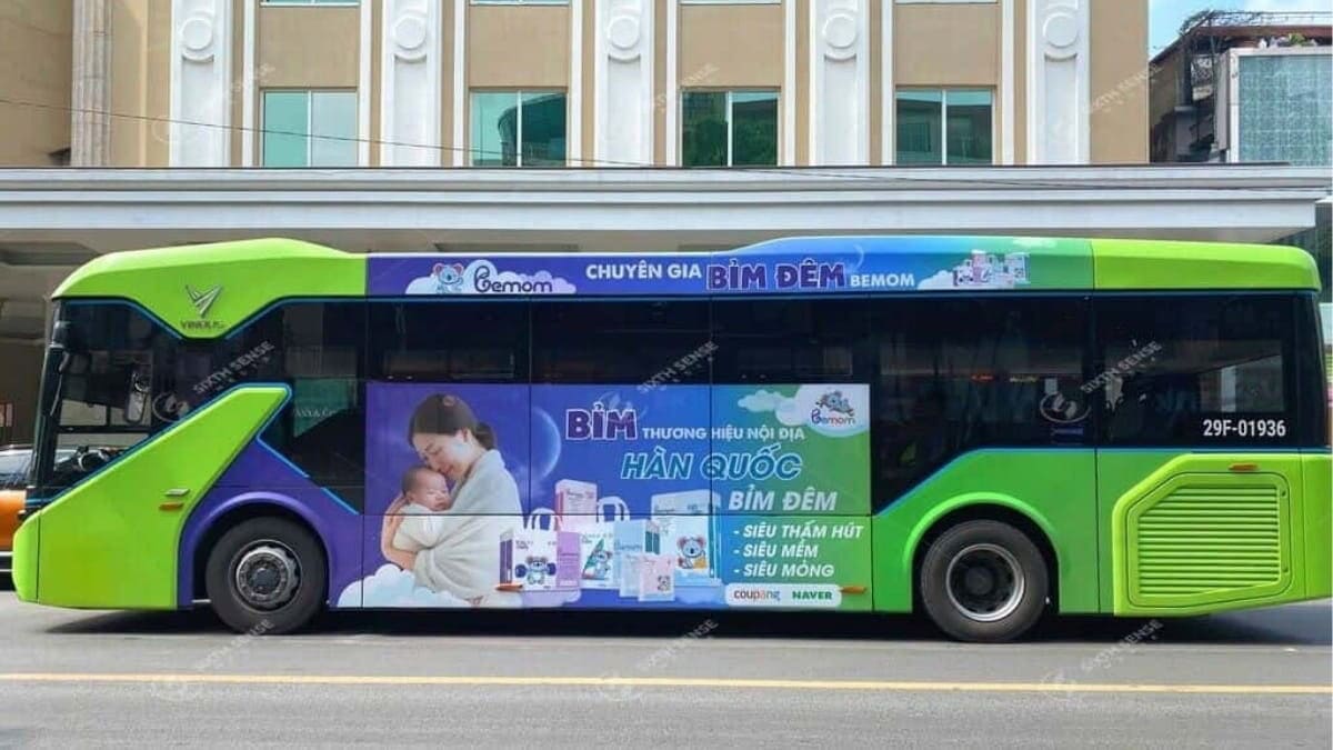 Dự Án Quảng Cáo Xe Bus Hà Nội Cho Thương Hiệu Bemom 1 