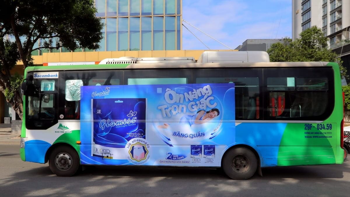 Các Hình Thức Quảng Cáo Xe Bus Hà Nội- Quảng cáo Die-cut
