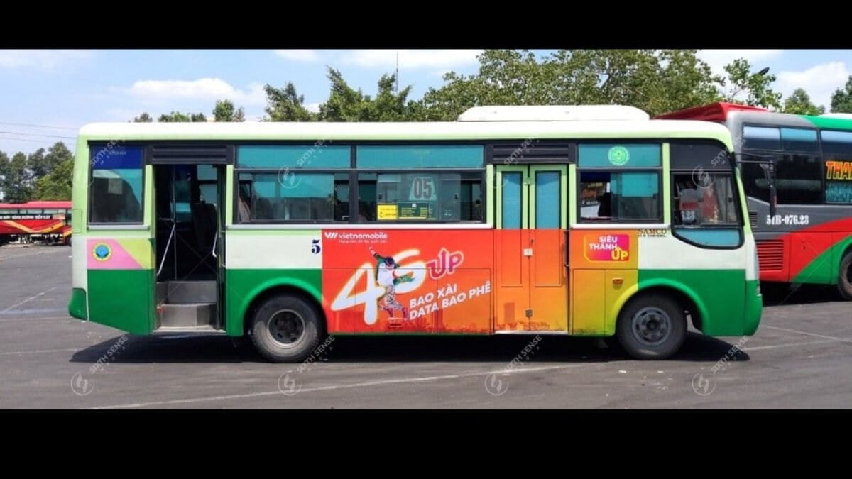 Các Hình Thức Quảng Cáo Xe Bus Hồ Chí Minh- Quảng Cáo Trên Thân Xe Bus 