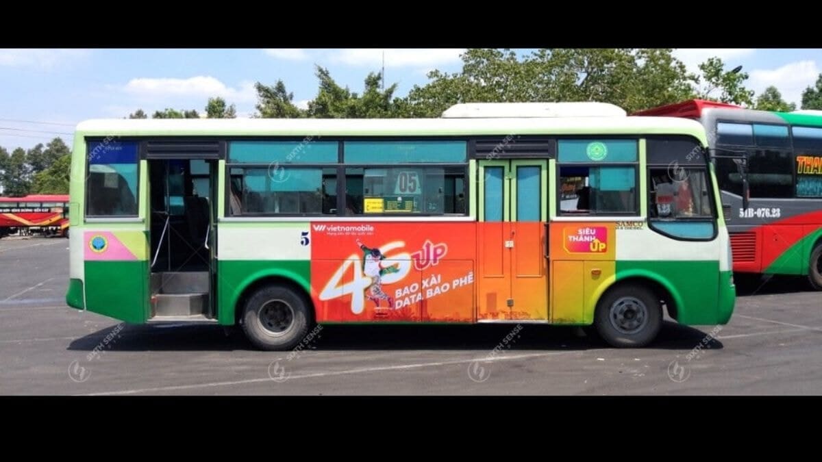 Quảng Cáo Xe Bus Tại TP HCM Cho Vietnamobile 2