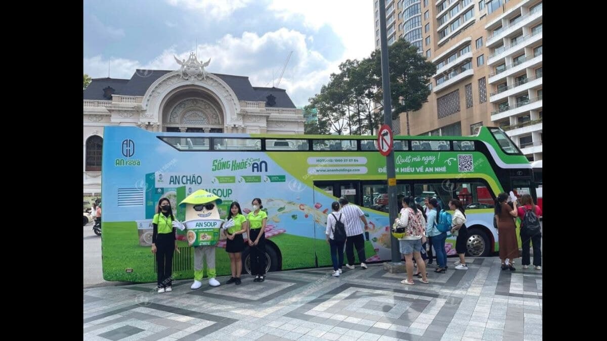 Roadshow Xe Bus 2 Tầng Kết Hợp Activation