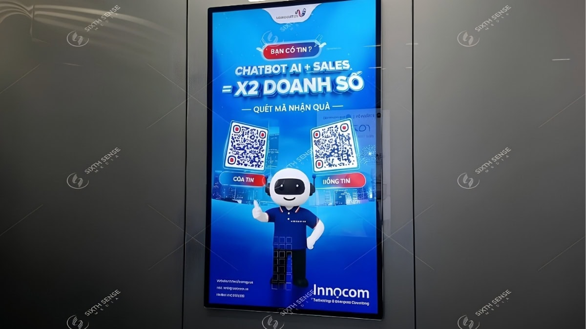 Quảng Cáo Màn Hình Digital Frame Trong Thang Máy Cho Innocom 1

