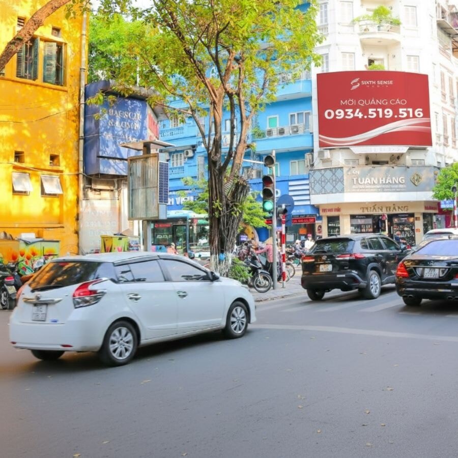 Màn hình Led tại Nút giao Bà Triệu – Trần Nhân Tông, Hà Nội