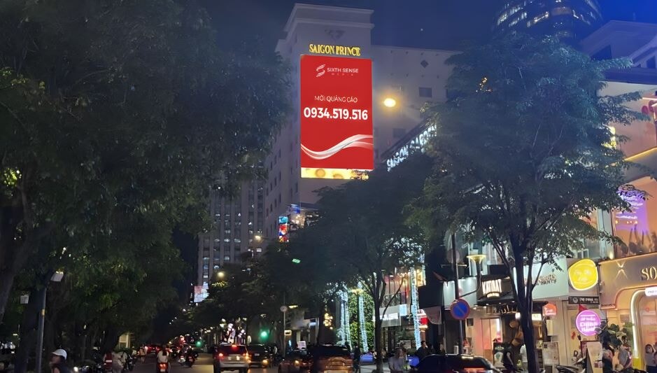 Màn Led quảng cáo tại 63 Nguyễn Huệ, Quận 1, TPHCM
