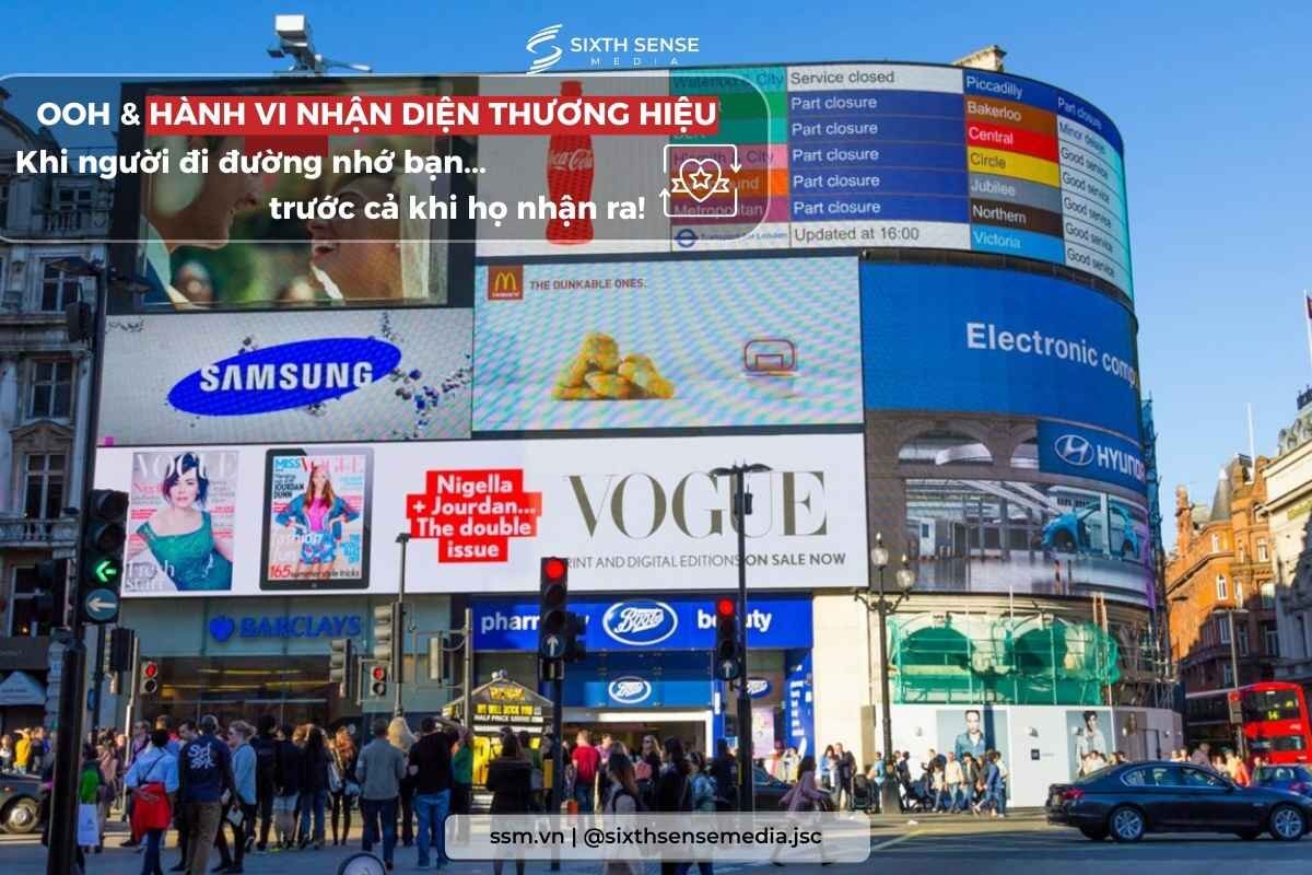 OOH VÀ HÀNH VI NHẬN DIỆN THƯƠNG HIỆU: BÍ QUYẾT GHI NHỚ THƯƠNG HIỆU SÂU ĐẬM NHẤT