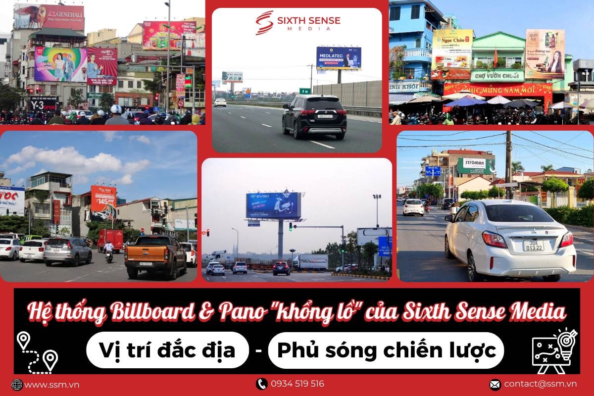HỆ THỐNG BILLBOARD & PANO “KHỔNG LỒ” CỦA SIXTH SENSE MEDIA