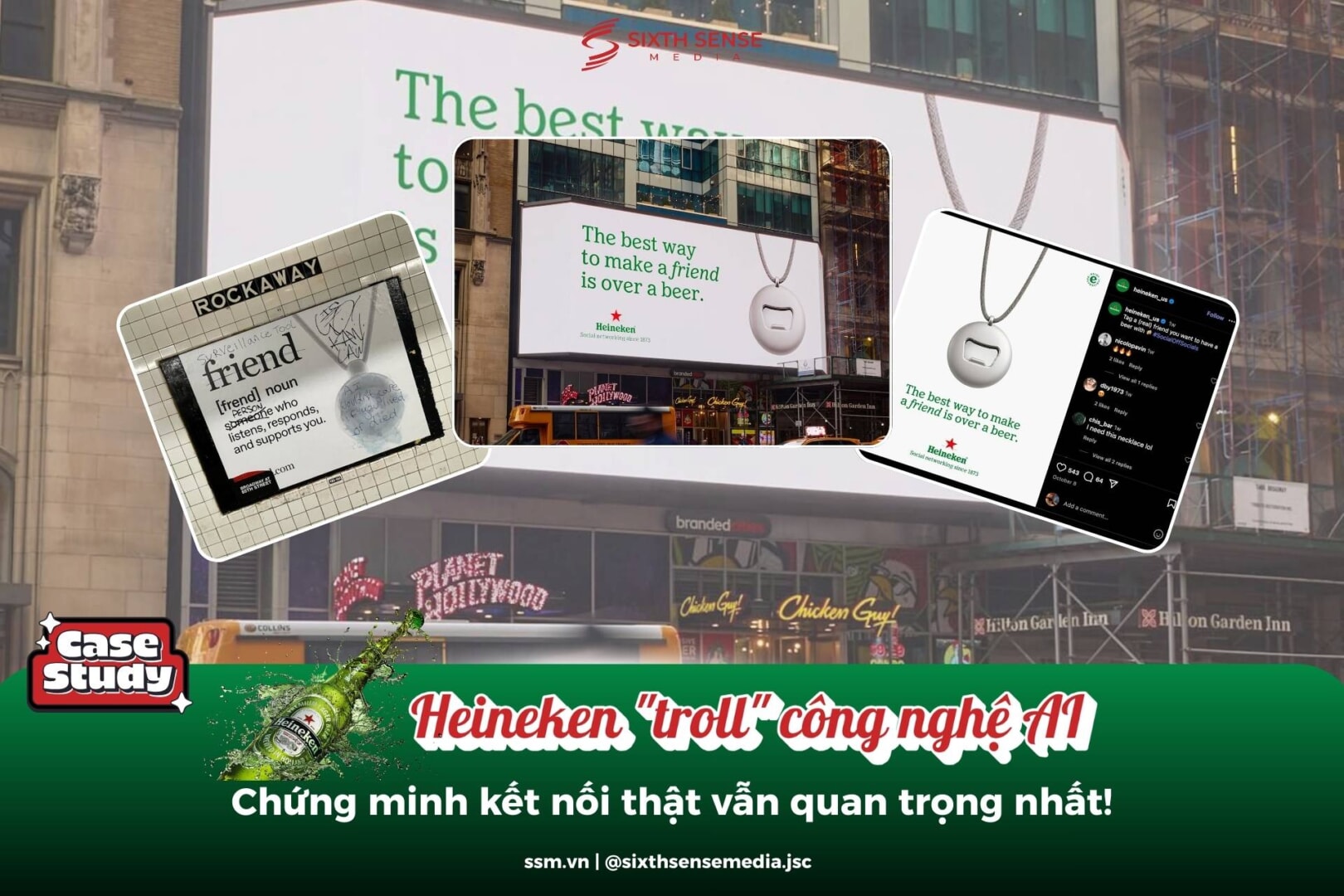 HEINEKEN “TROLL” CÔNG NGHỆ BẠN AI: CHIẾN DỊCH OOH THÔNG MINH KHƠI DẬY GIÁ TRỊ KẾT NỐI THẬT