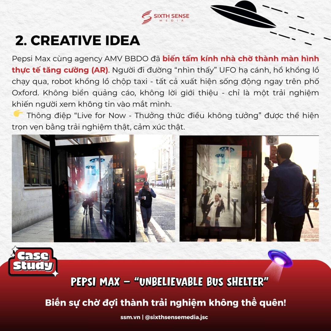 PEPSI MAX – “UNBELIEVABLE BUS SHELTER”: KHI OOH BIẾN ĐIỂM CHỜ XE BUS THÀNH TRẢI NGHIỆM KHÔNG TƯỞNG 3