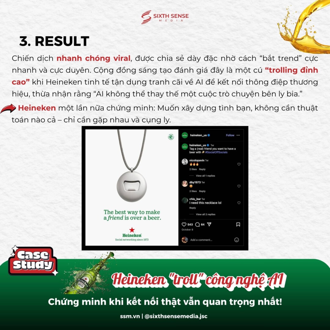 HEINEKEN “TROLL” CÔNG NGHỆ BẠN AI: CHIẾN DỊCH OOH THÔNG MINH KHƠI DẬY GIÁ TRỊ KẾT NỐI THẬT 3