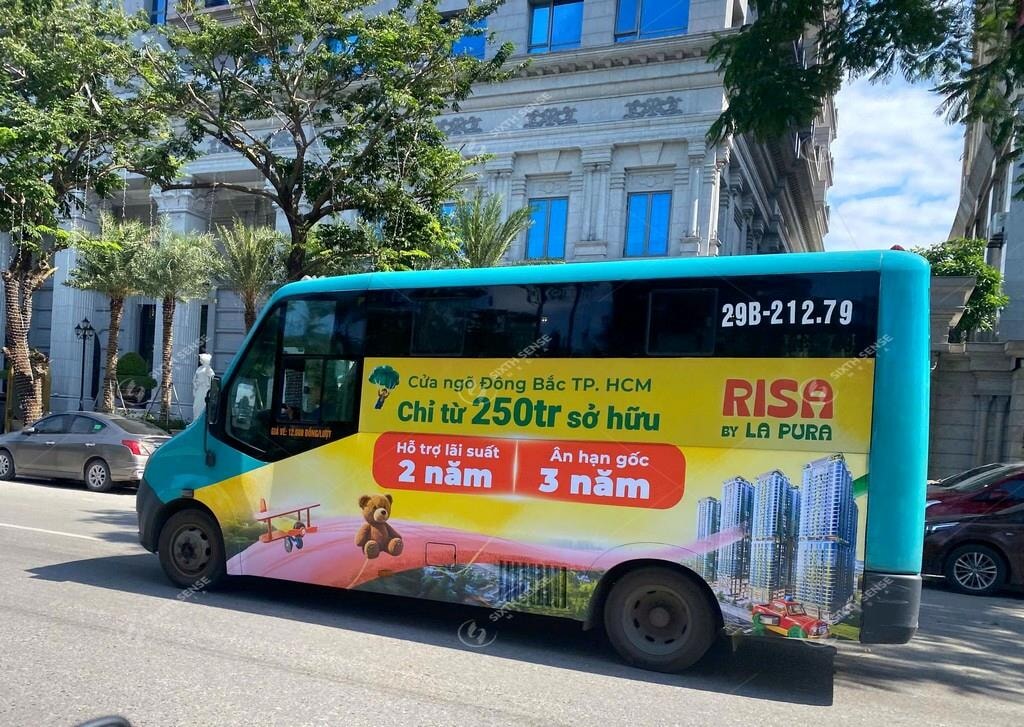 Risa By La Pura Ghi Dau Tai Ha Noi Voi Quang Cao Xe Bus 8