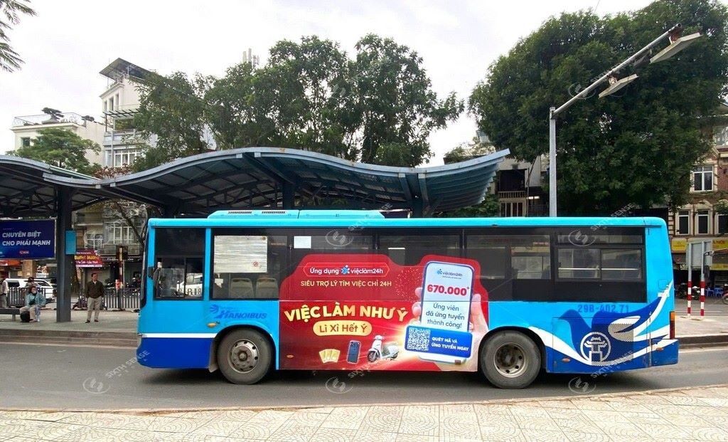 Viec Lam 24h Do Ruc Xuong Pho Ha Noi Bang Quang Cao Xe Bus 9