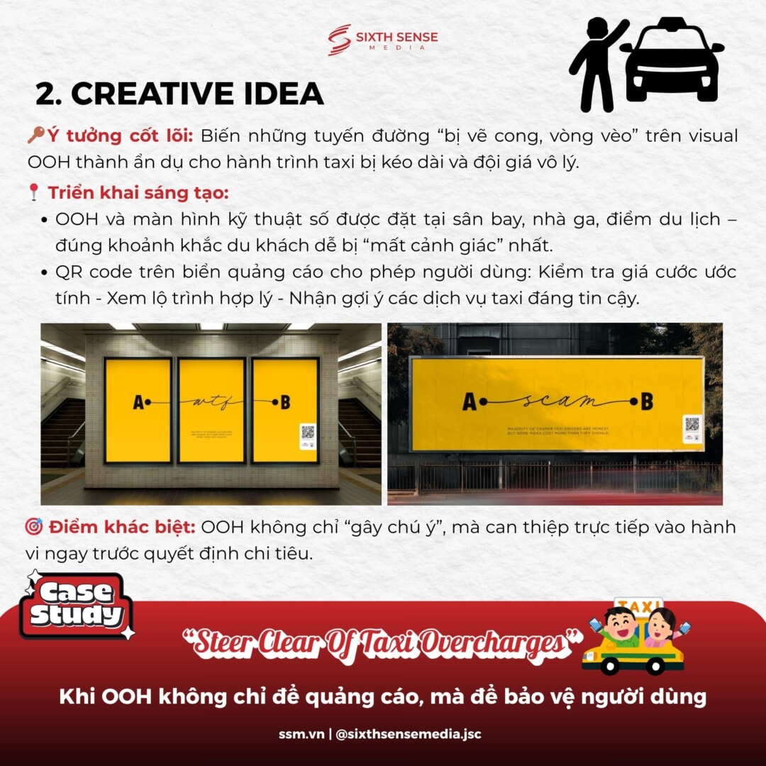 STEER CLEAR OF TAXI OVERCHARGES: KHI OOH KHÔNG CHỈ ĐỂ QUẢNG CÁO MÀ ĐỂ BẢO VỆ NGƯỜI DÙNG 2