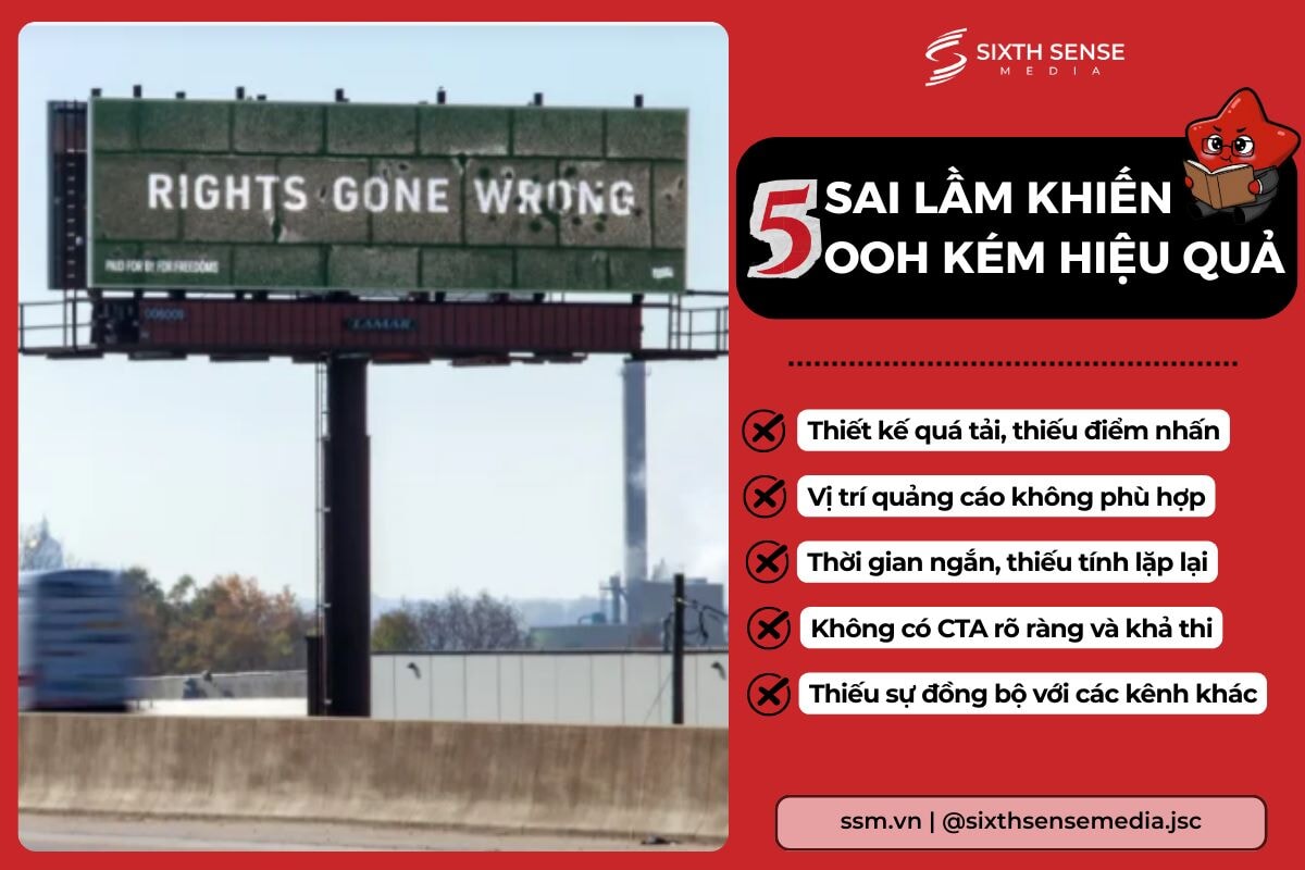 5 SAI LẦM PHỔ BIẾN KHIẾN CHIẾN DỊCH OOH KÉM HIỆU QUẢ