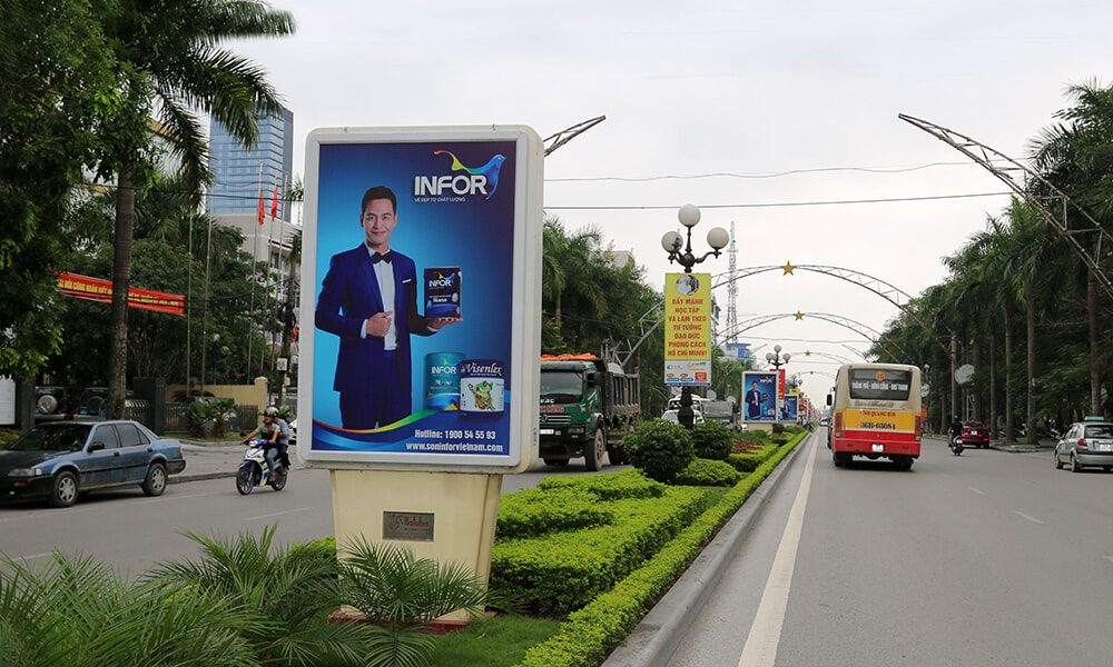 Hộp đèn quảng cáo ngoài trời