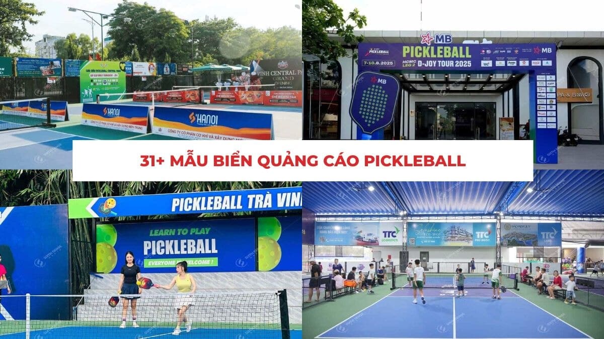 31+ Mẫu Biển Quảng Cáo Pickleball Đẹp, Ấn Tượng