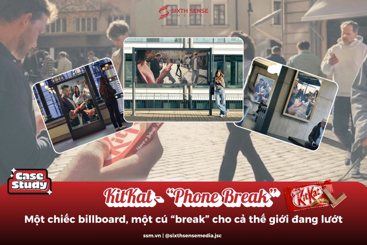 KITKAT – “PHONE BREAK”: CHIẾC BILLBOARD ĐOẠT GIẢI CANNES LIONS 2025 VÀ CÚ “BREAK” THỨC TỈNH THẾ GIỚI SỐ