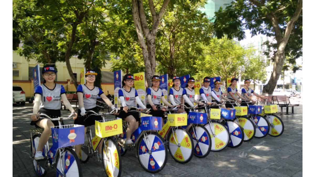 Quang Cao Tren Phuong Tien Giao Thong Ssm- Roadshow xe dap