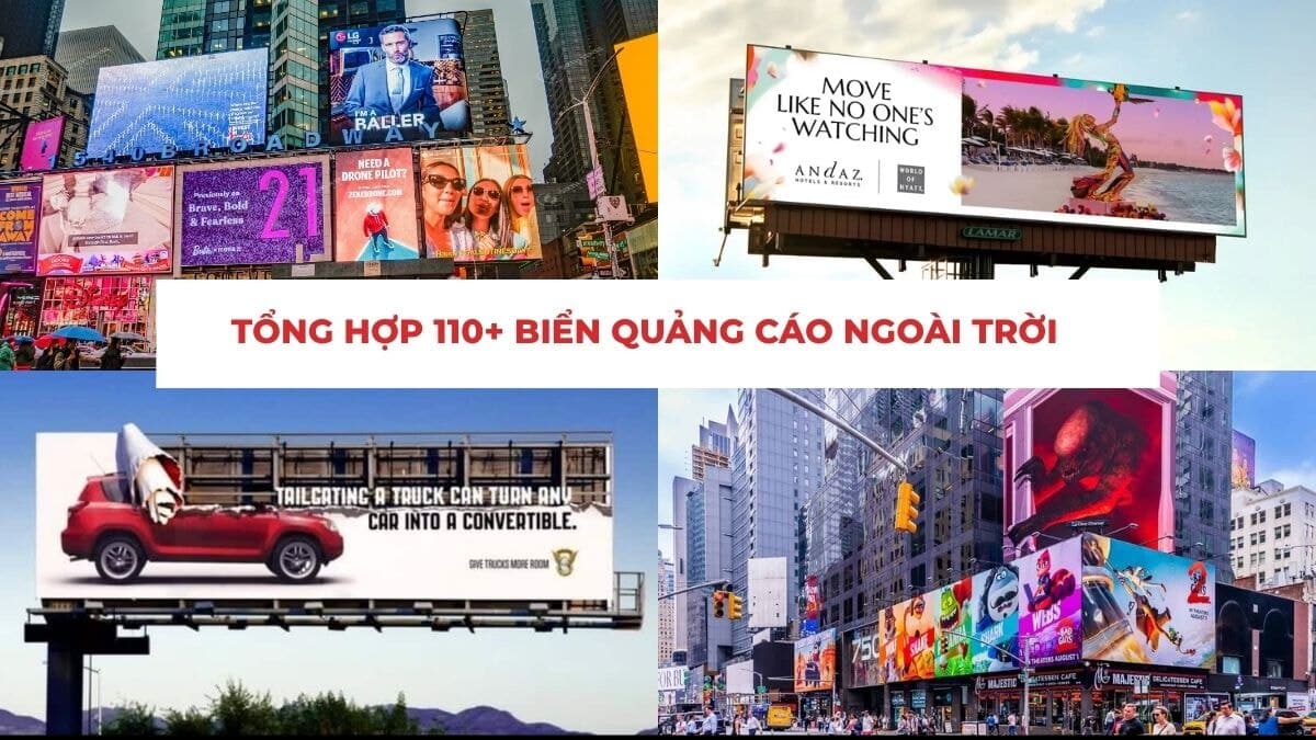 110+ Biển Quảng Cáo Ngoài Trời OOH Ấn Tượng 2026