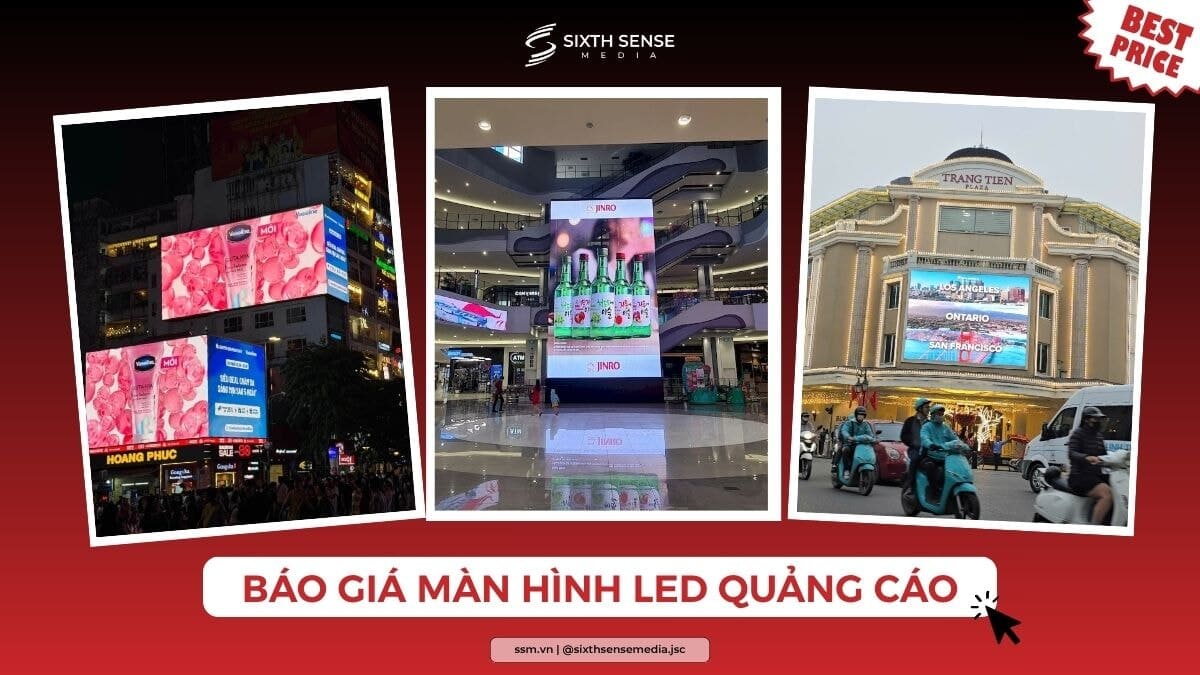 Giá Màn Hình LED Quảng Cáo 2026: Bảng Giá Và Cách Tính Chi Phí