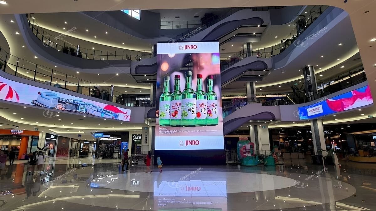 Giá màn hình LED quảng cáo trong các TTTM