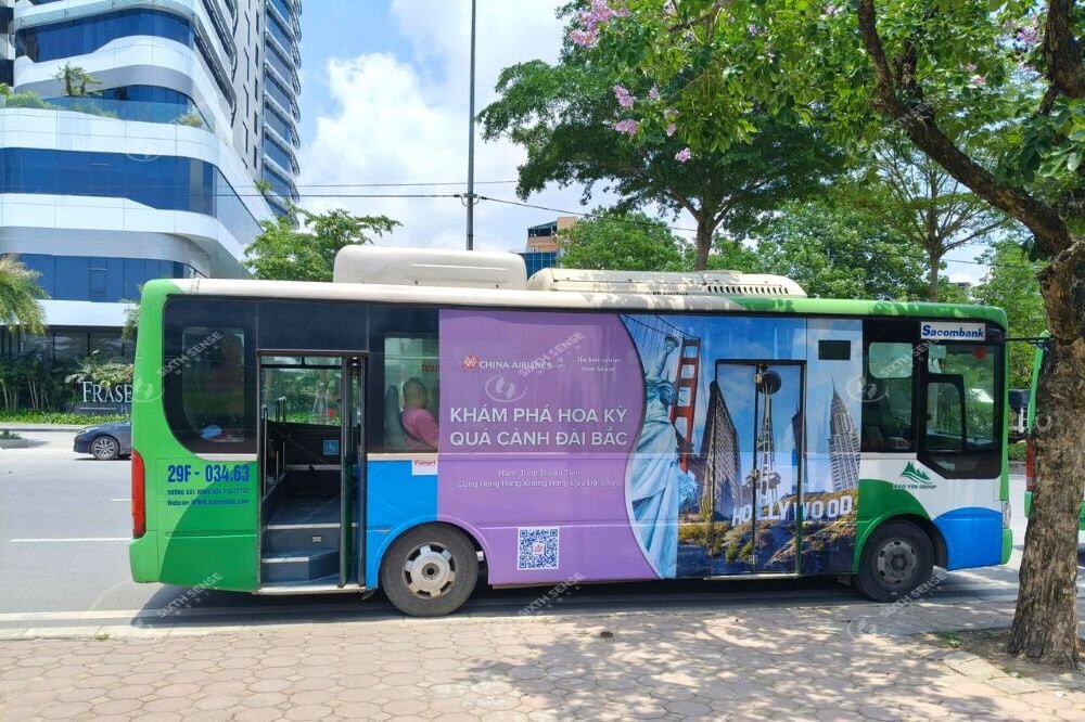 China Airlines Gia Tang Nhan Dien Voi Quang Cao Xe Bus Ha Noi 3