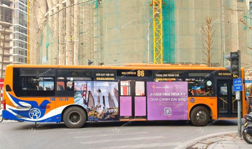 China Airlines Gia Tang Nhan Dien Voi Quang Cao Xe Bus Ha Noi 5