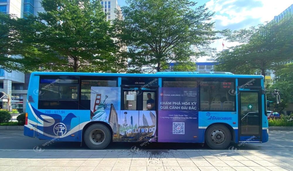 China Airlines Gia Tang Nhan Dien Voi Quang Cao Xe Bus Ha Noi 7
