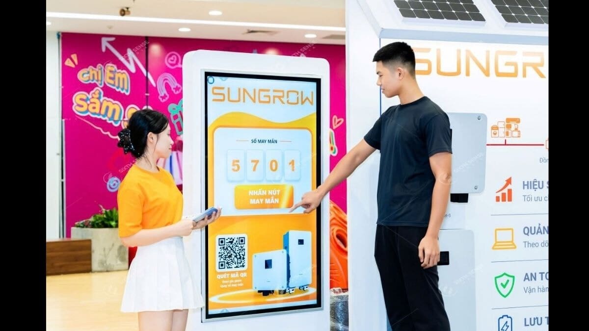 Các Hình Thức Quảng Cáo Màn Hình LCD- LCD Cảm Ứng Tương Tác