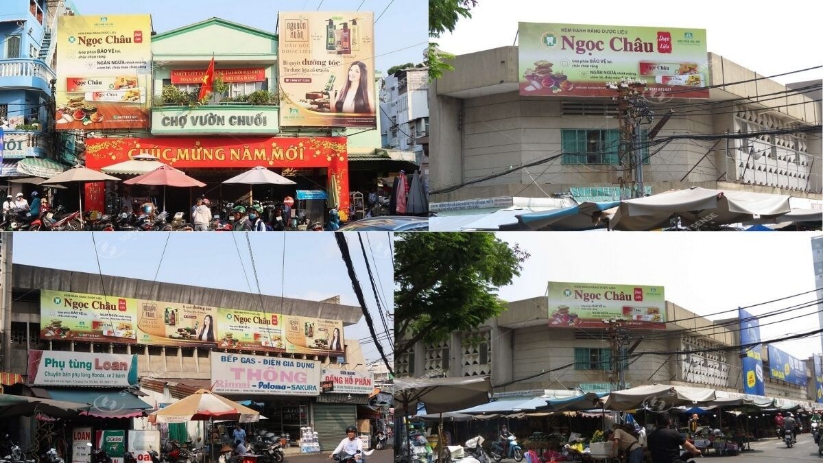 Dự án quảng cáo biển chợ cho dược liệu Ngọc Châu