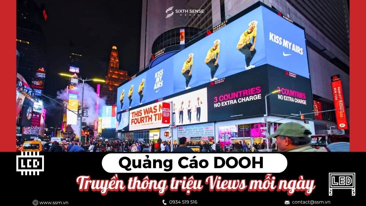 Dịch Vụ Quảng Cáo DOOH (Digital OOH)- Quảng Cáo Ngoài Trời Kỹ Thuật Số