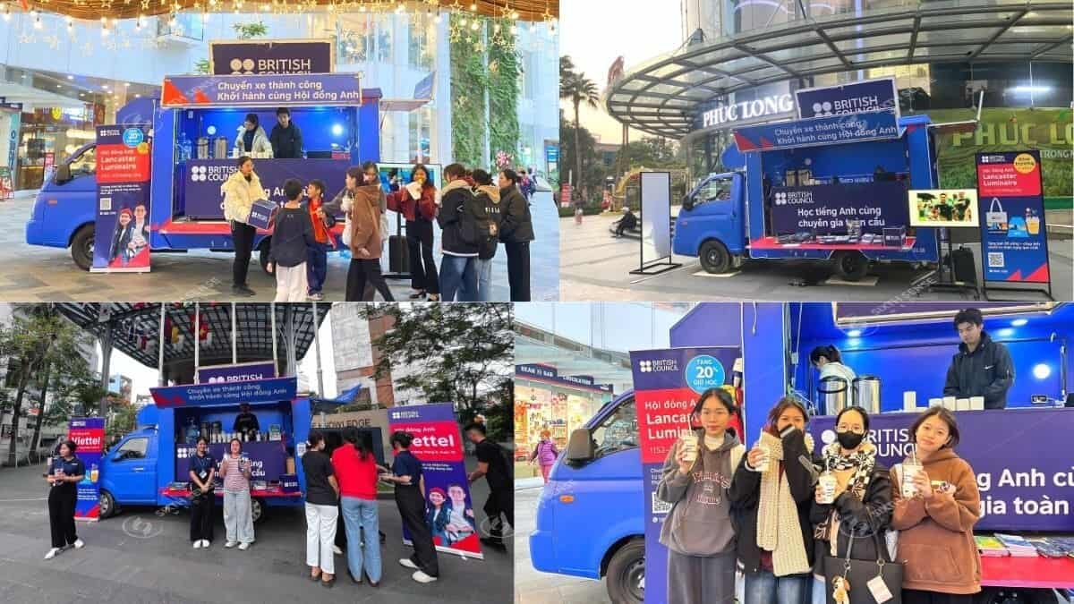 Dự Án Activation Xe Tải Cánh Dơi Cho British Council