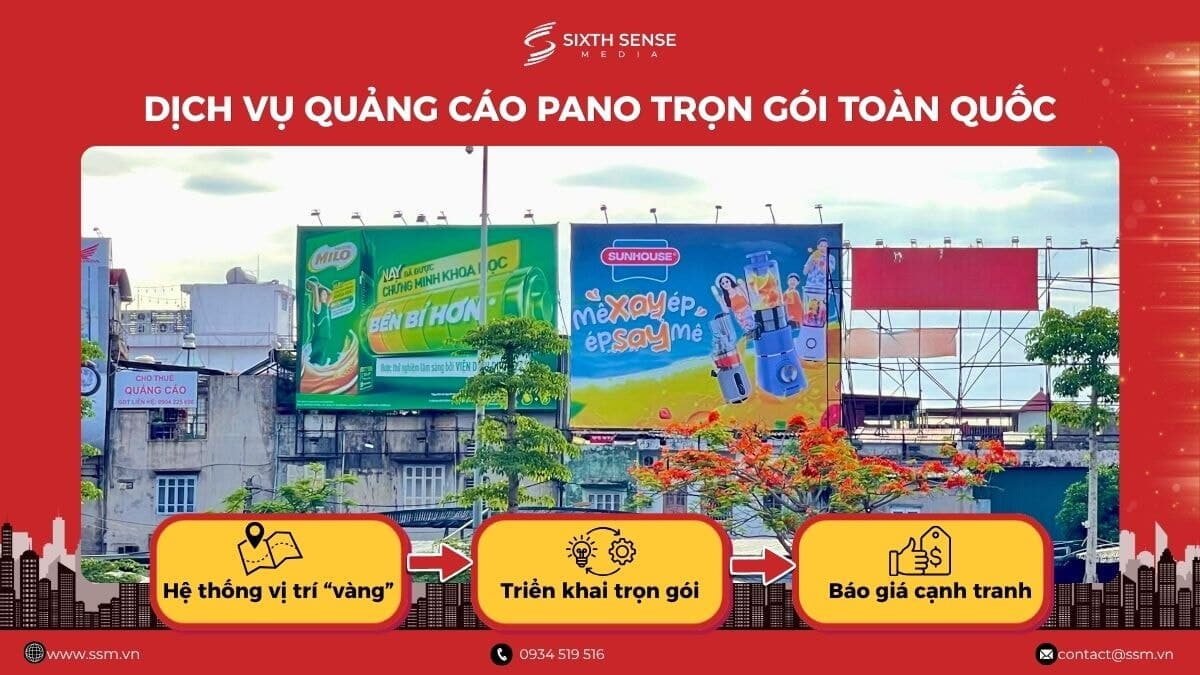 Dịch Vụ Quảng Cáo Pano Ngoài Trời Trọn Gói, Vị Trí Đẹp Toàn Quốc 