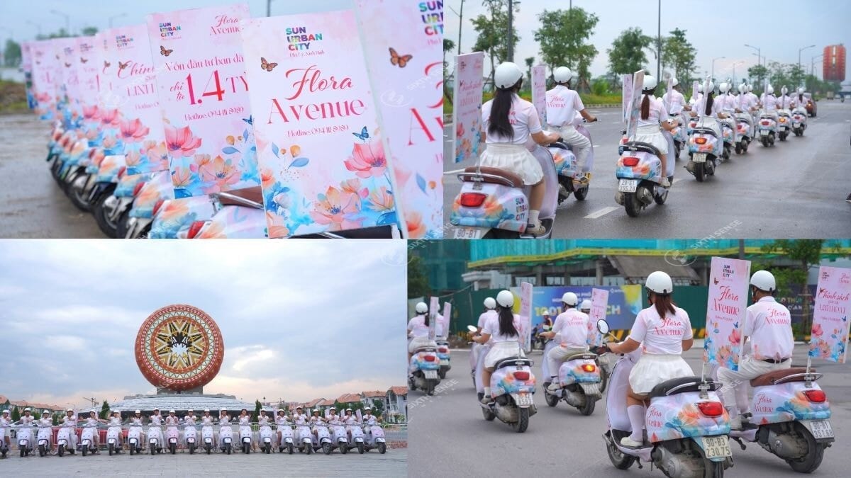 Quảng cáo Roadshow Vespa cho Sun Urban City