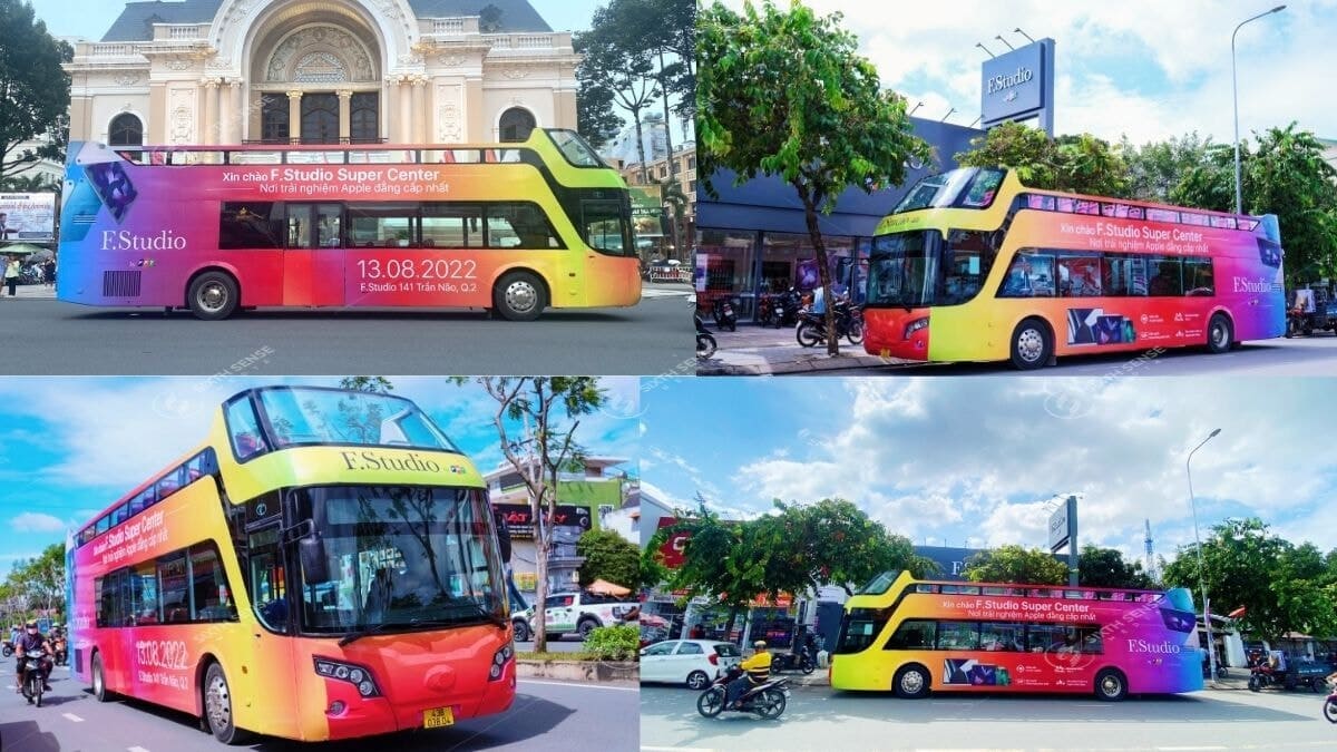 Roadshow quảng cáo bus 2 tầng cho F.Studio Super Center