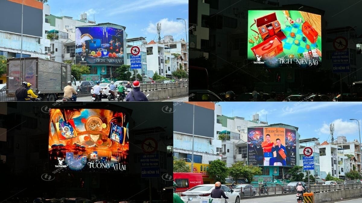 Dự Án Quảng Cáo LED Ngoài Trời Cho TAI THONG