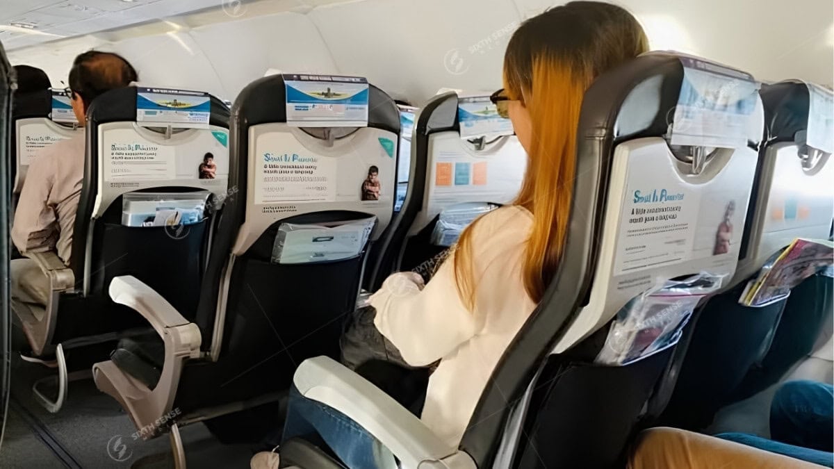 Quảng Cáo Trên Khăn Tựa Đầu Ghế