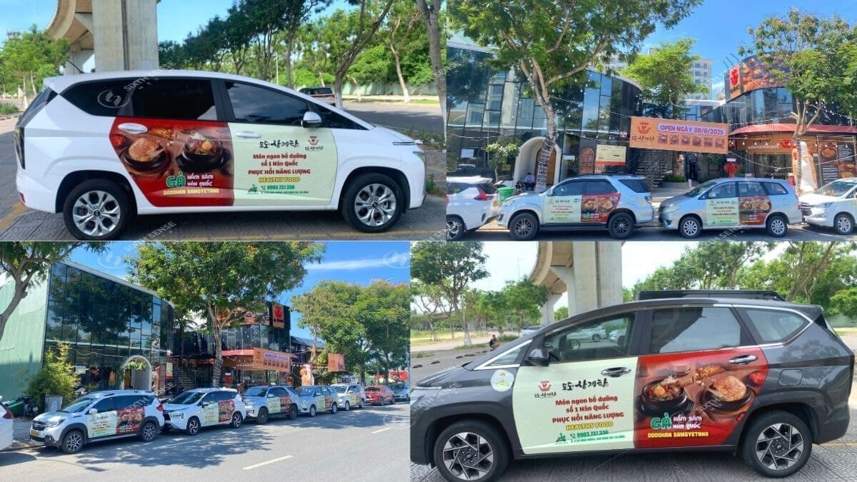Quảng Cáo Trên Xe Ô Tô Cá Nhân Cho Nhà Hàng Dodohan Samgyetang Tại Đà Nẵng 