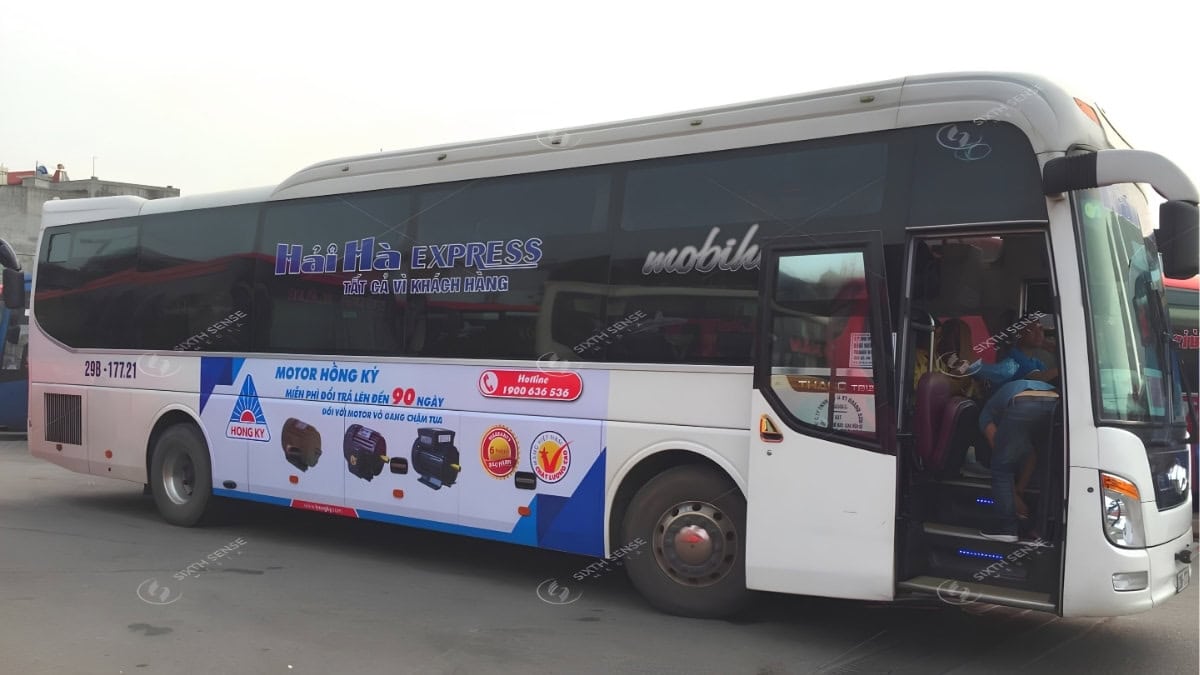 Quảng Cáo Xe Khách Cho Cơ Khí Hồng Ký 1