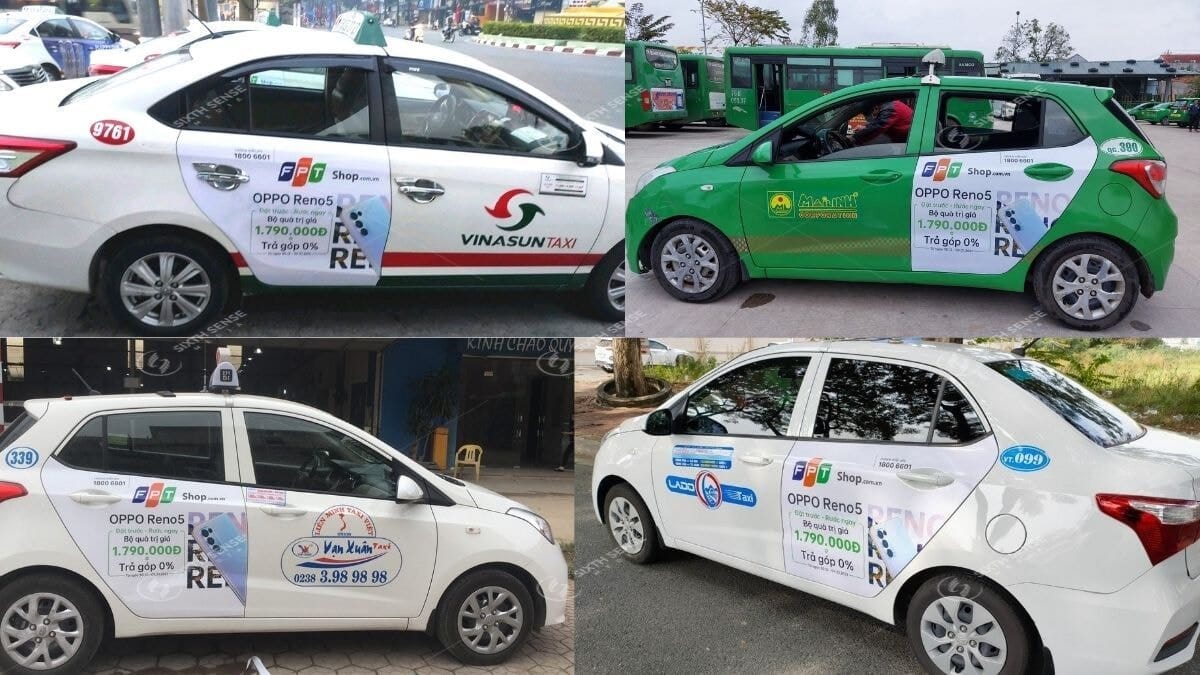 Dự Án Quảng Cáo Trên Xe Taxi Của FPT Shop