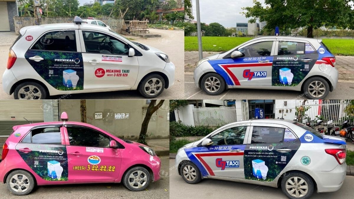 Dự Án Quảng Cáo Xe Taxi Của Phenikaa Lighting