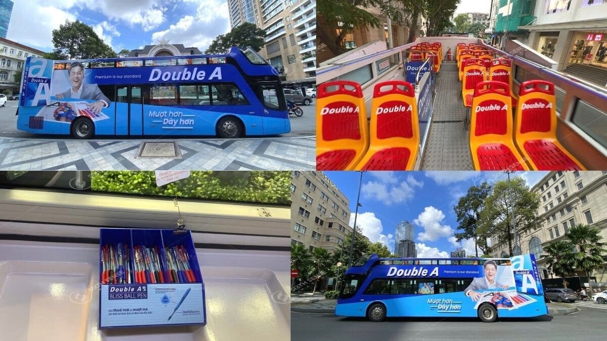 Dự Án Tổ Chức Roadshow Xe Bus 2 Tầng Cho Double A 