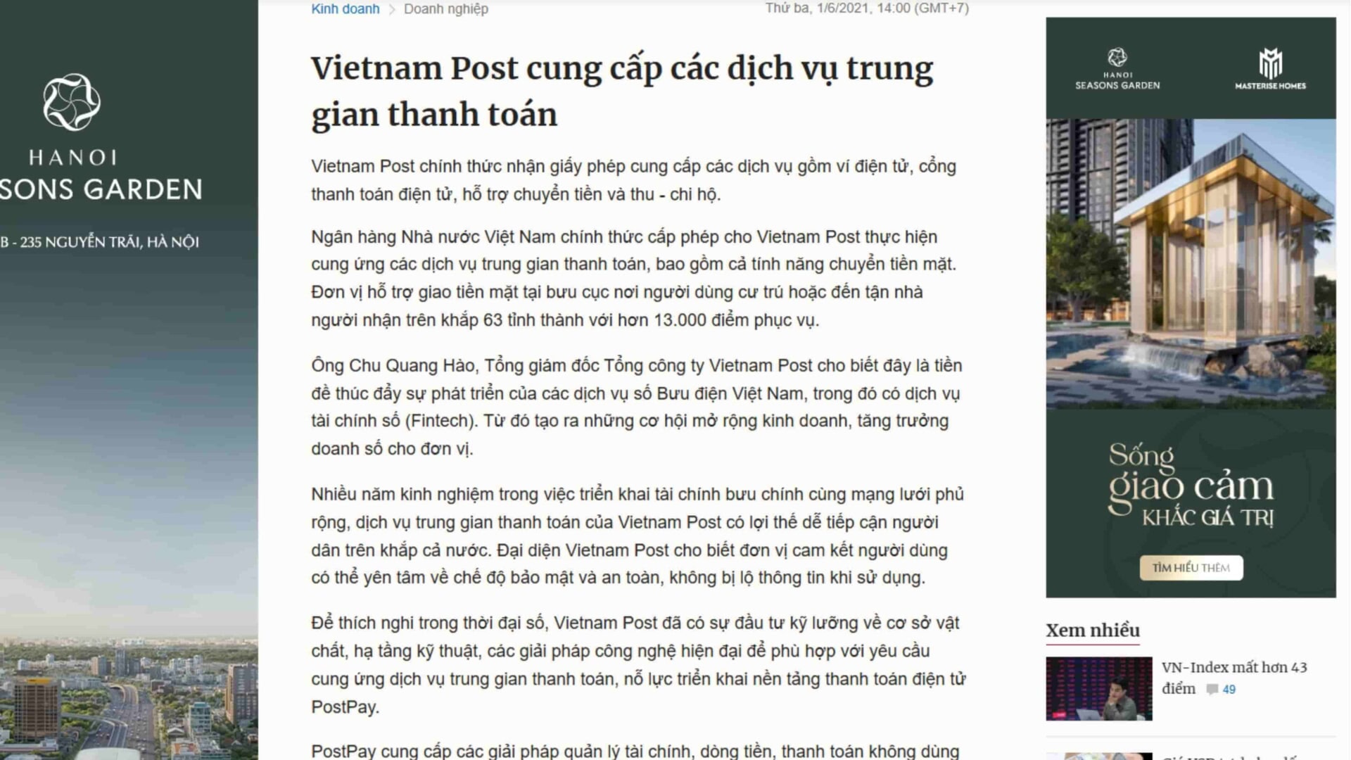 Quảng Cáo Trên Báo Điện Tử, Báo Mạng Cho Vietnam Post 2
