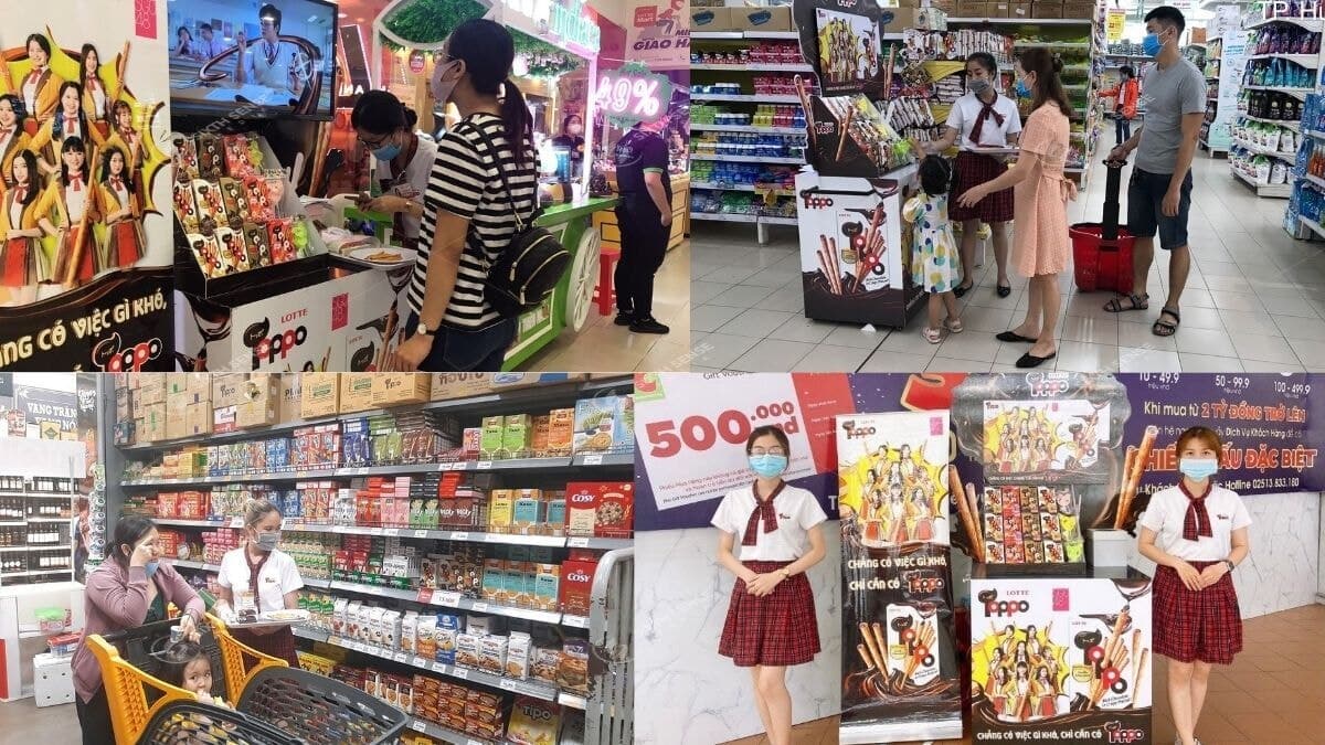 Dự Án Activation Tại Siêu Thị Cho Bánh Que Toppo 