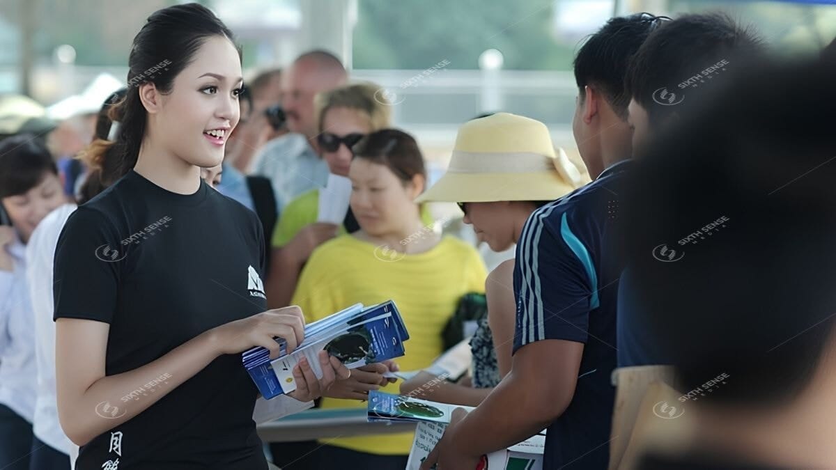 Các Hình Thức Tổ Chức Chạy Roadshow Xe Máy- Roadshow Xe Máy Kết Hợp Sampling Hoặc Phát Leaflet 