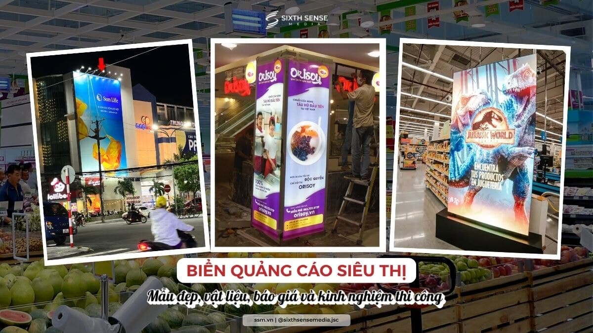 Top 20 Mẫu Biển Quảng Cáo Siêu Thị Đẹp, Sáng Tạo