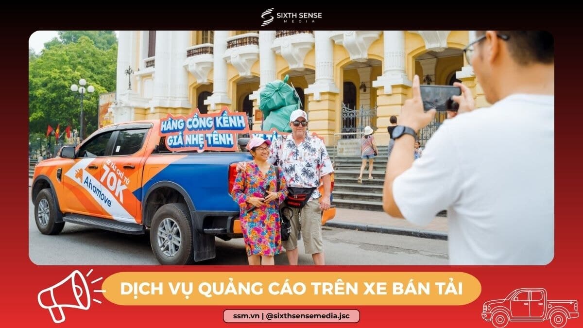 Dán Decal Quảng Cáo Xe Bán Tải Chuyên Nghiệp, Giá Rẻ