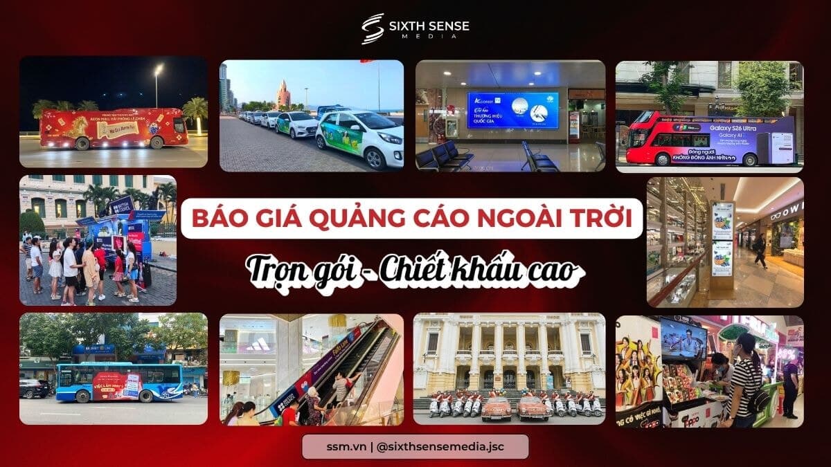 Báo Giá Quảng Cáo Ngoài Trời OOH Toàn Quốc, Mới Nhất 2026
