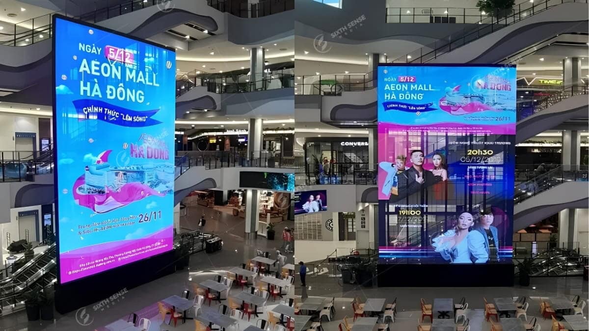 Màn Hình LED Tại Siêu Thị