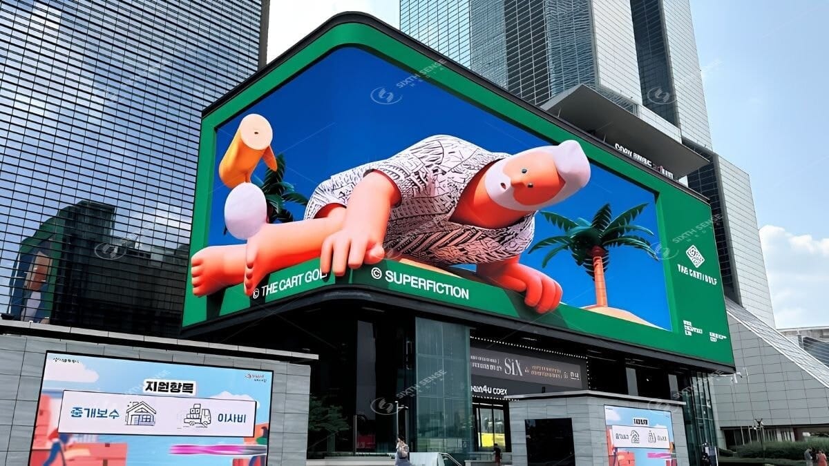 Quảng Cáo Màn Hình 3D DOOH (LED 3D/Billboard 3D) Là Gì? 