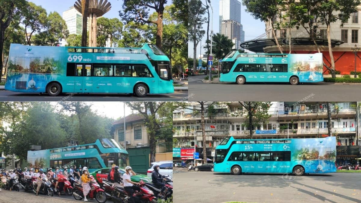 Dự Án Quảng Cáo Xe Bus 2 Tầng Cho Tập Đoàn An Gia 